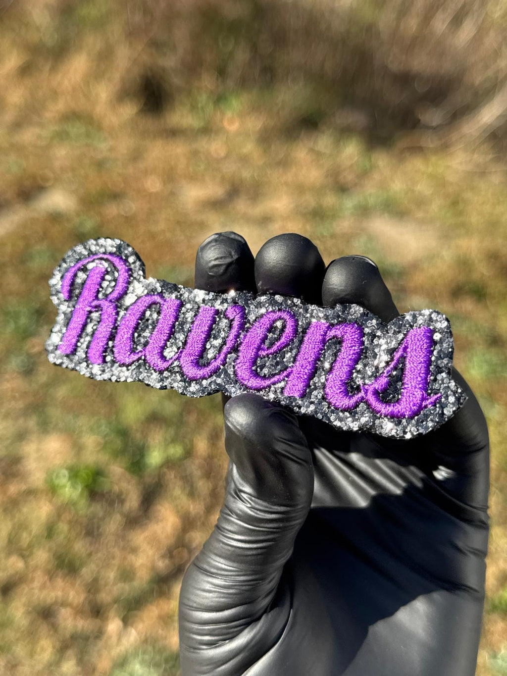 Ravens Purple Script Patch
