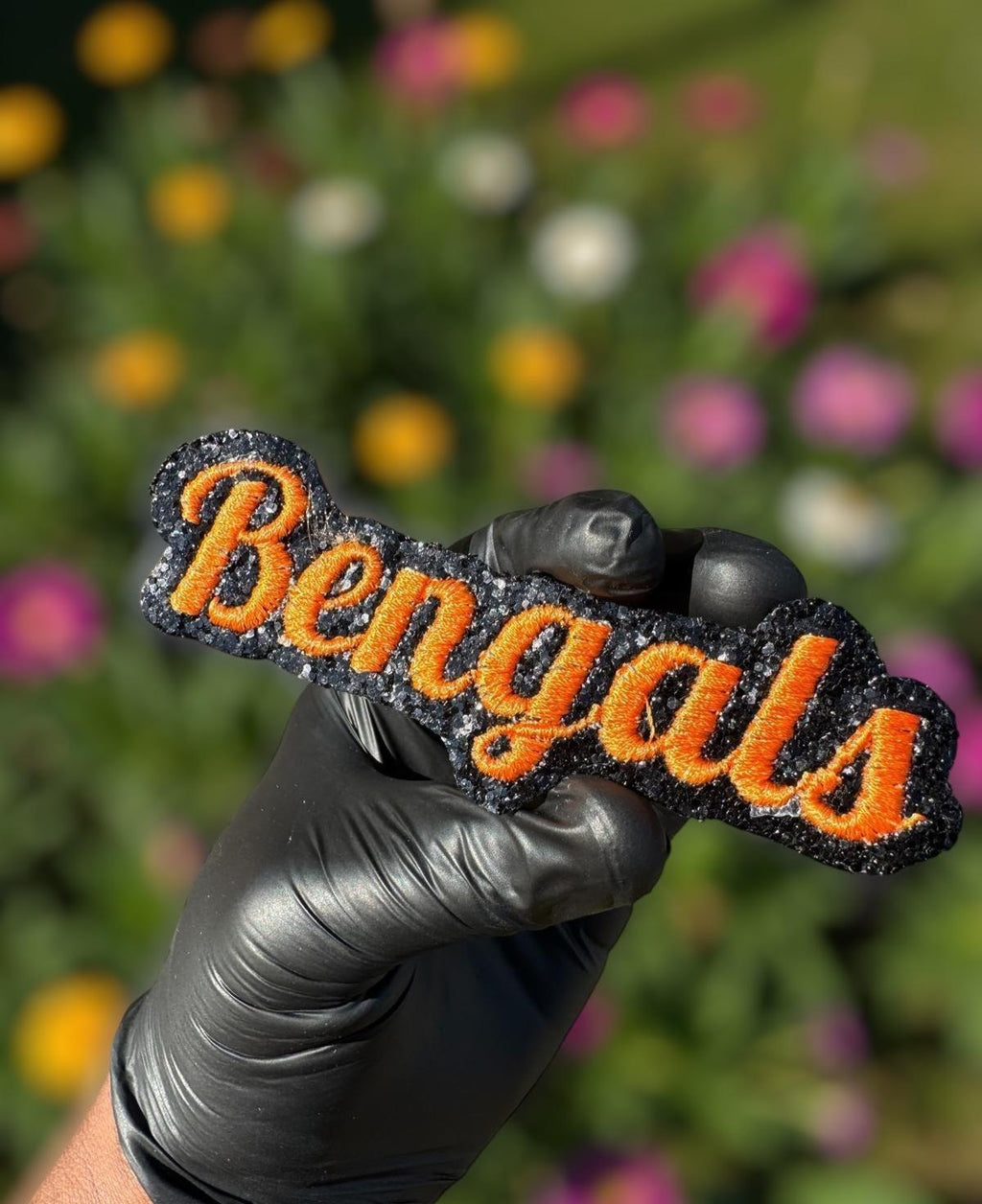 Bengals Orange Script Patch