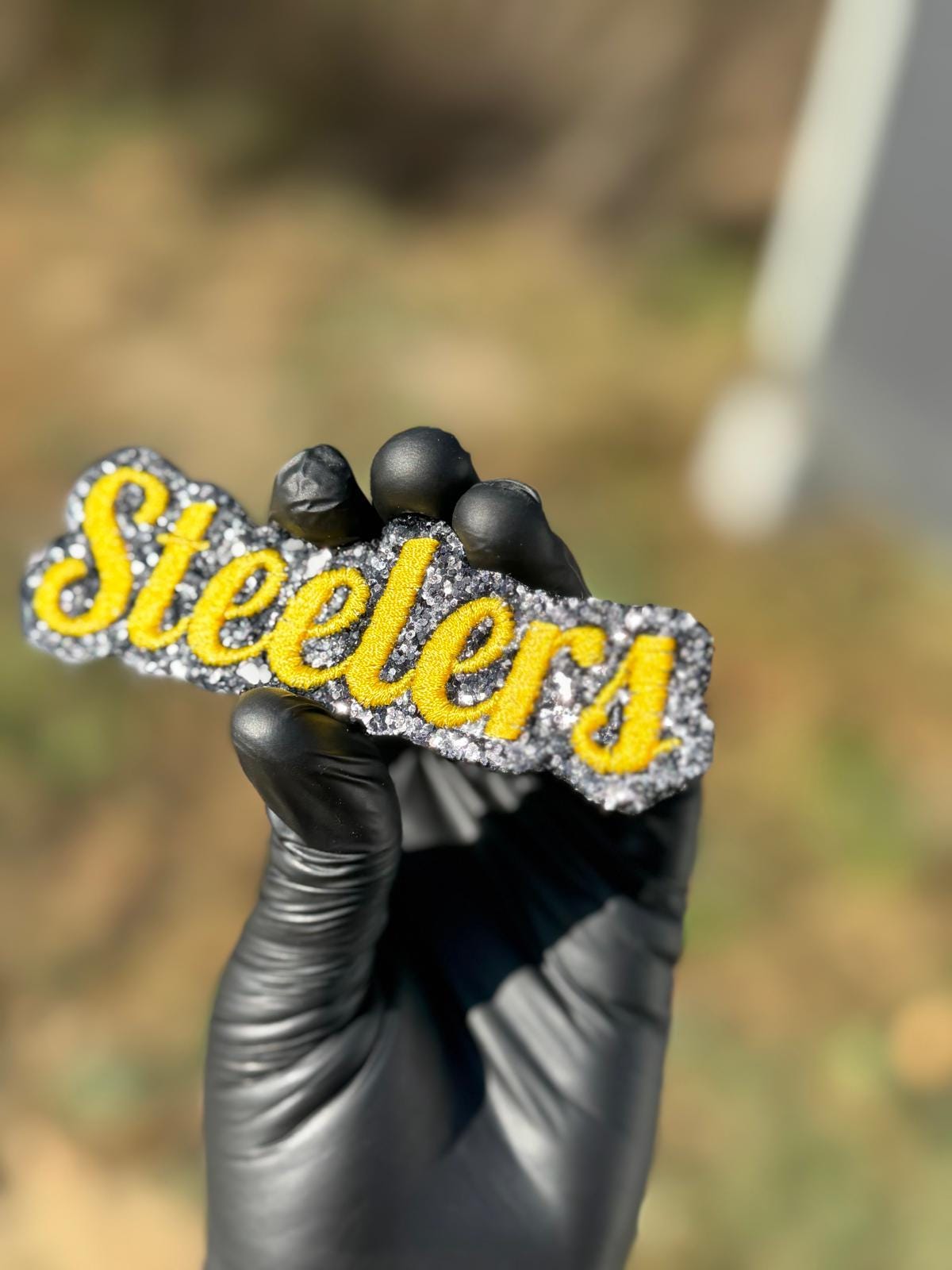Steelers Yellow Script Patch