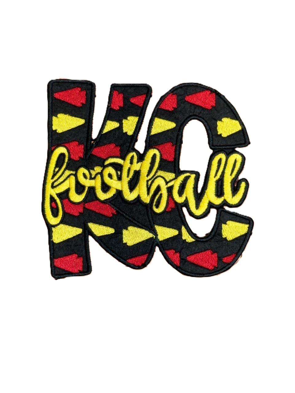 KC Football Embroidery Patch