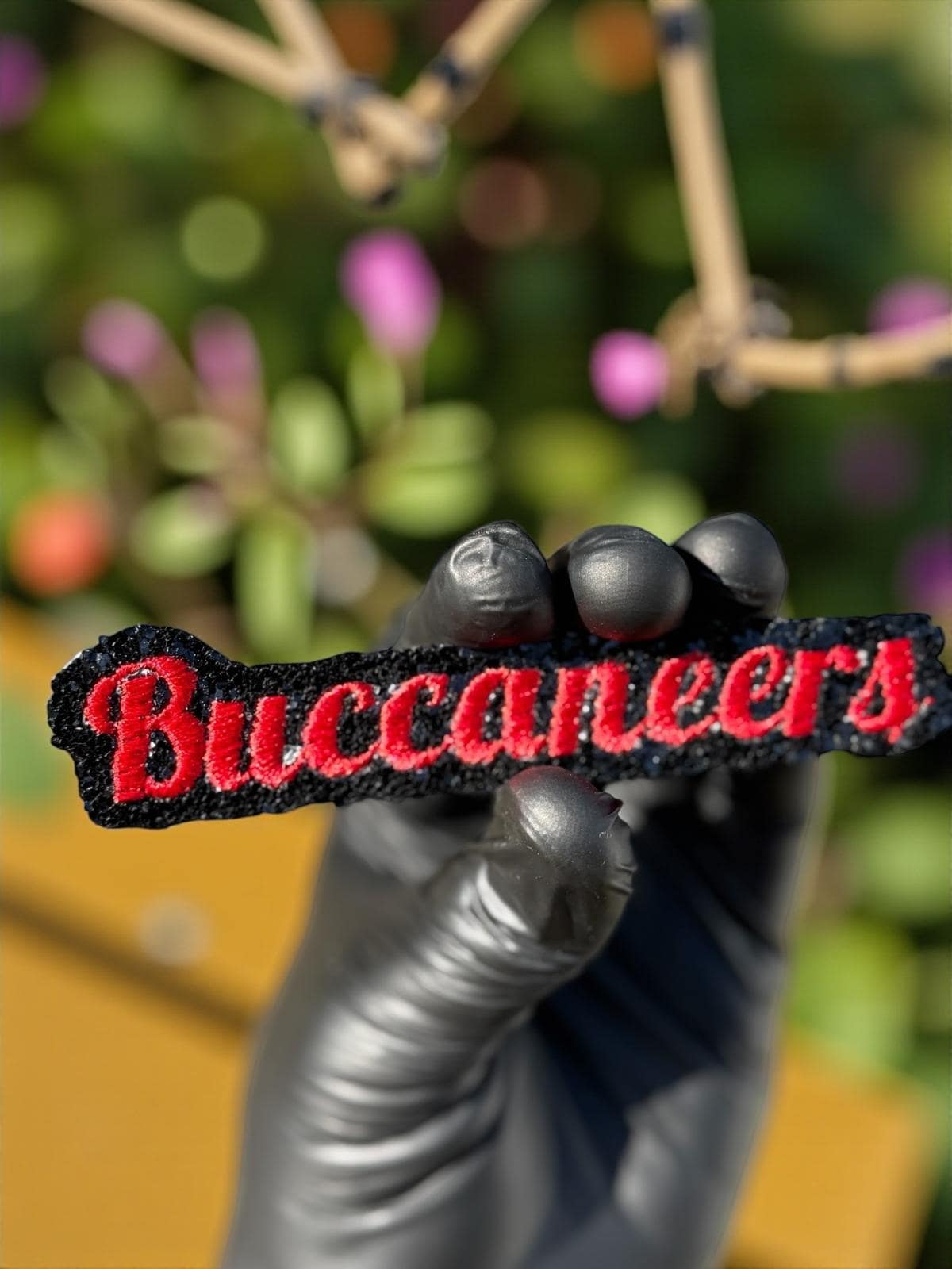 Buccaneers Sequin Script Patch