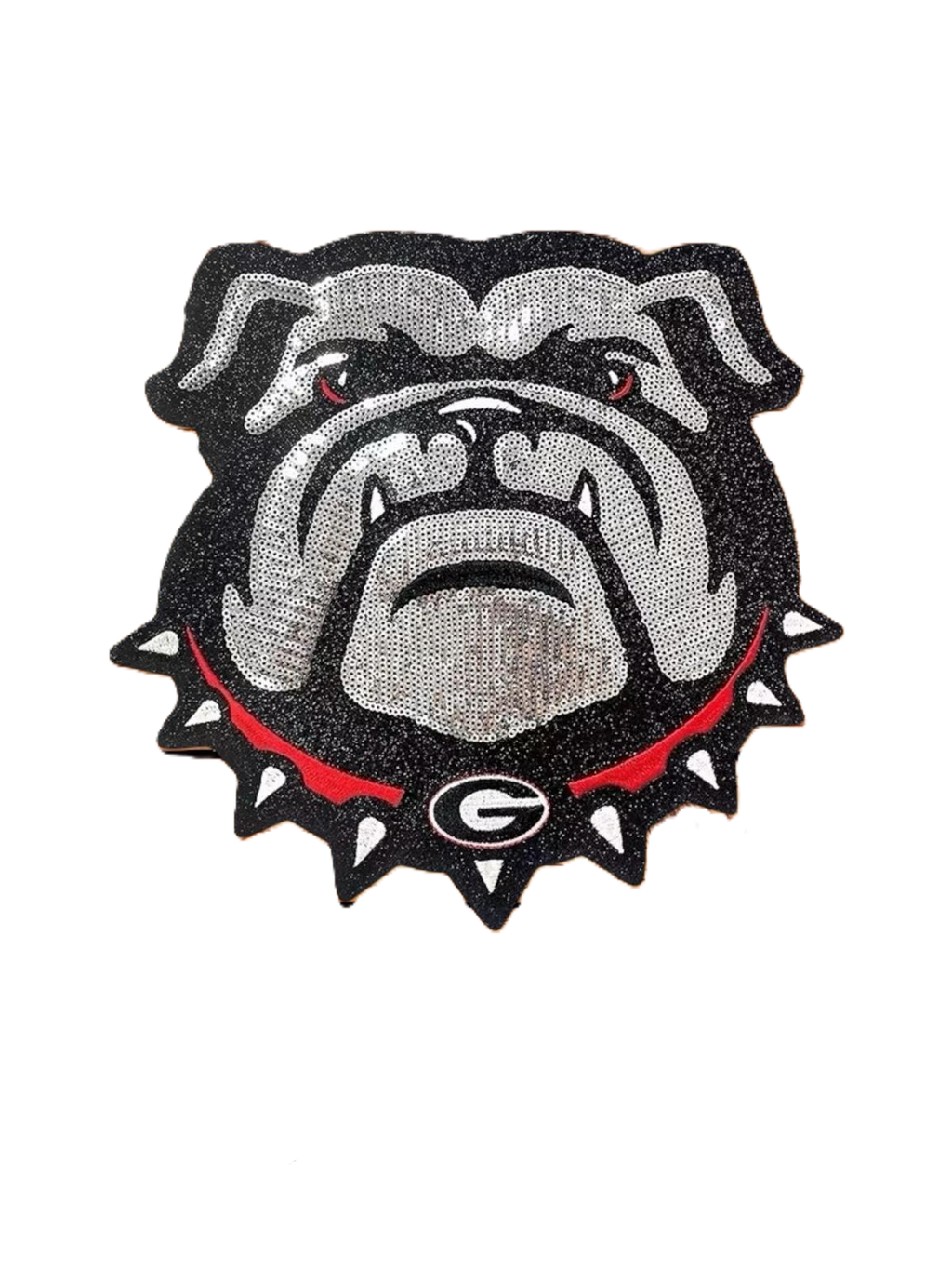 Sequin Bulldog Mascot Patch