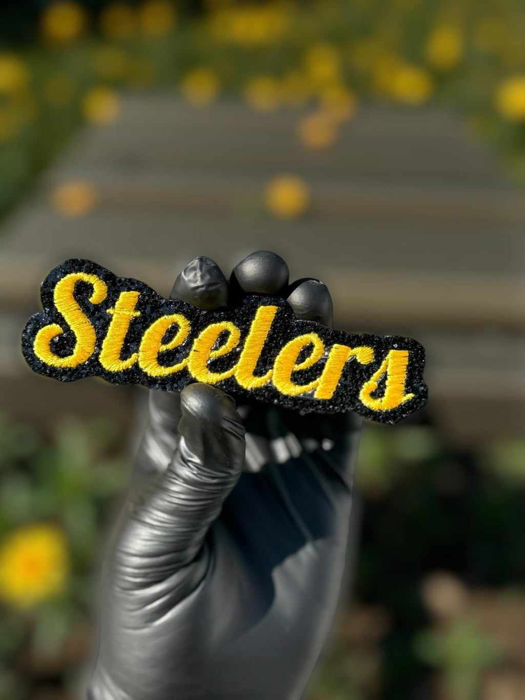 Steelers Yellow Script Patch