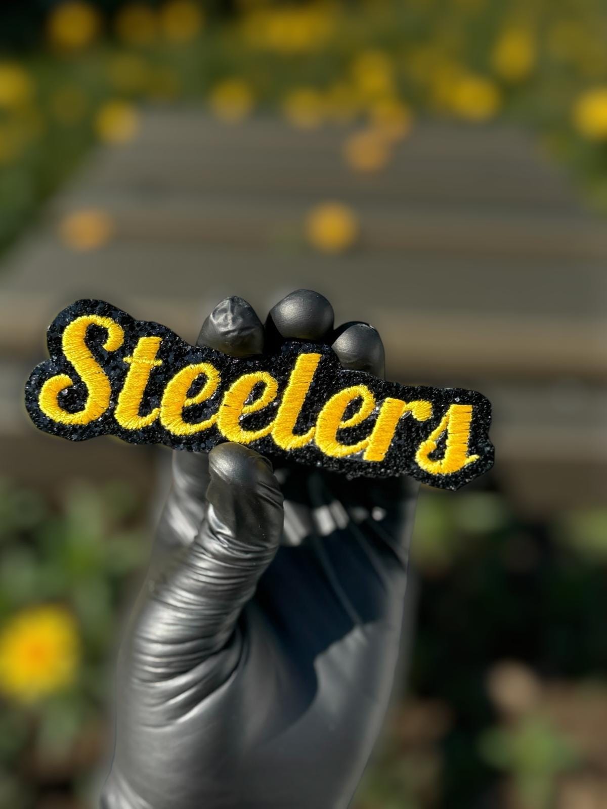 Steelers Yellow Script Patch