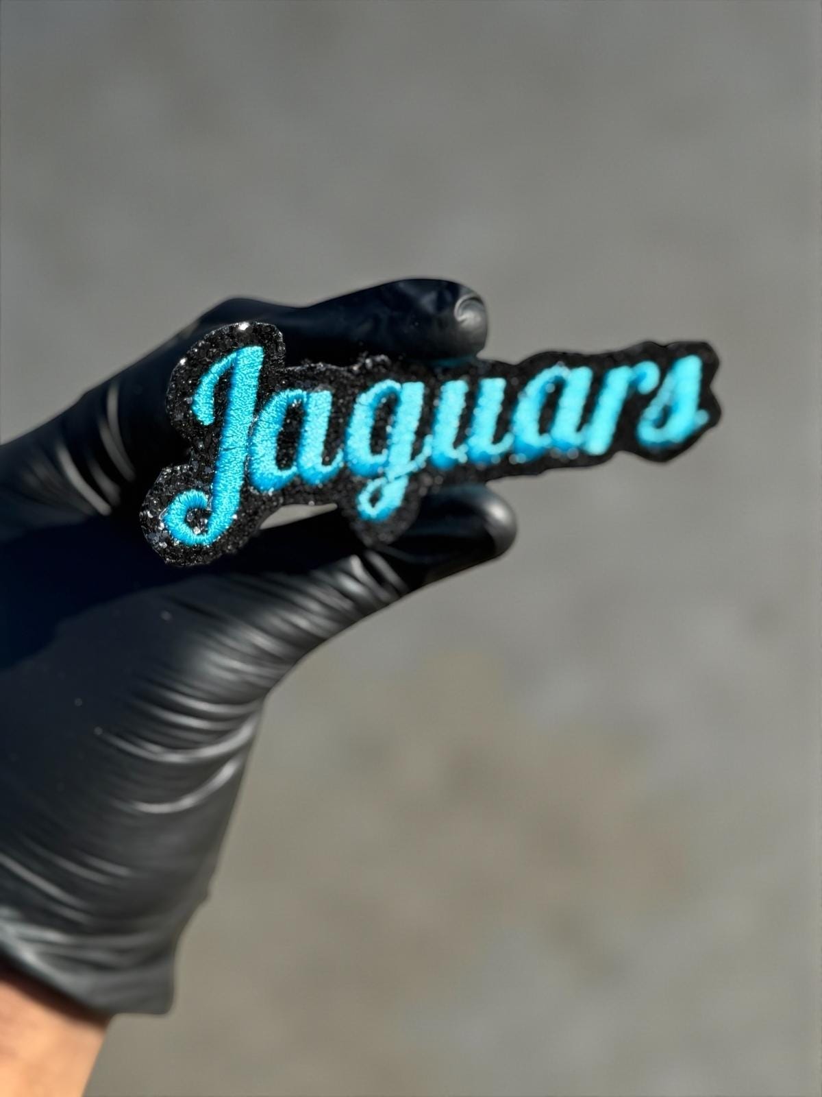 Jaguars Teal Script Patch