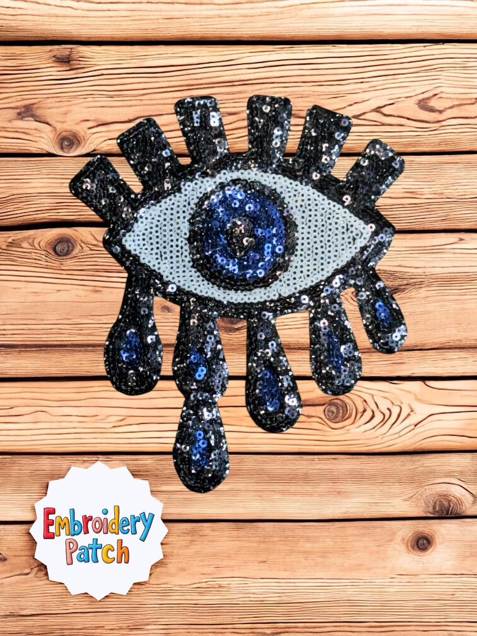 Sequin Evil Eye Drip Patch