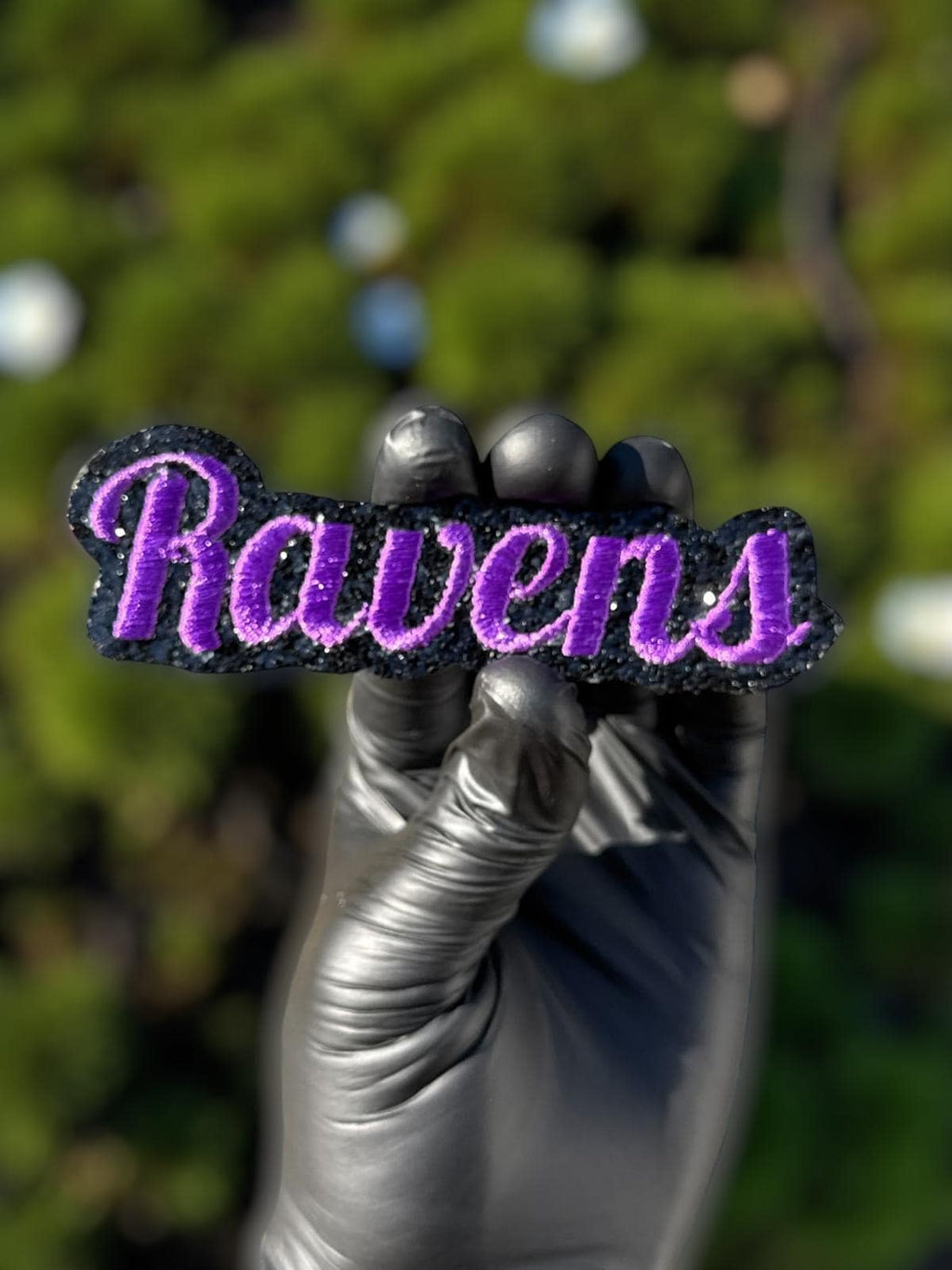 Ravens Purple Script Patch