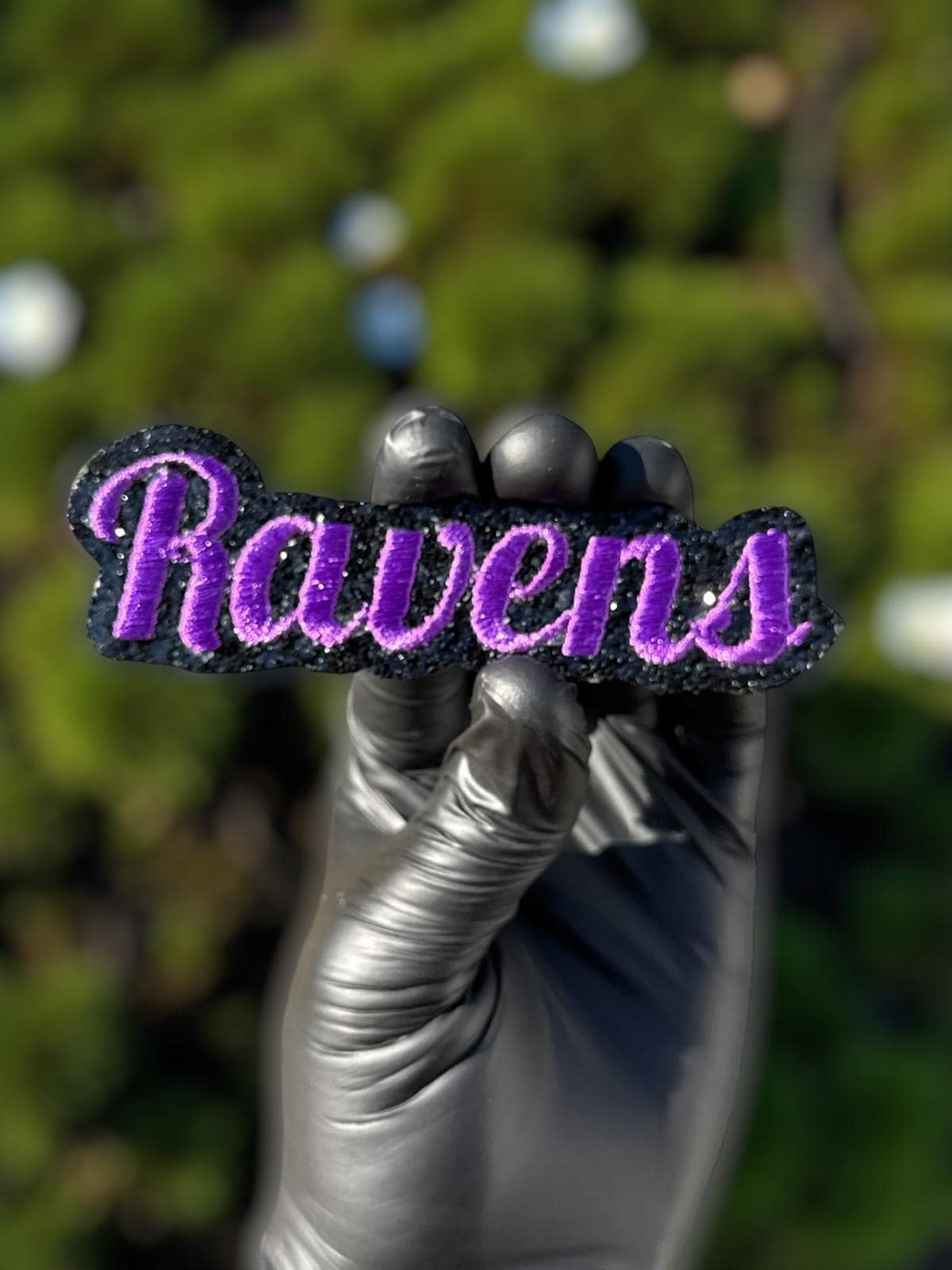 Ravens Purple Script Patch