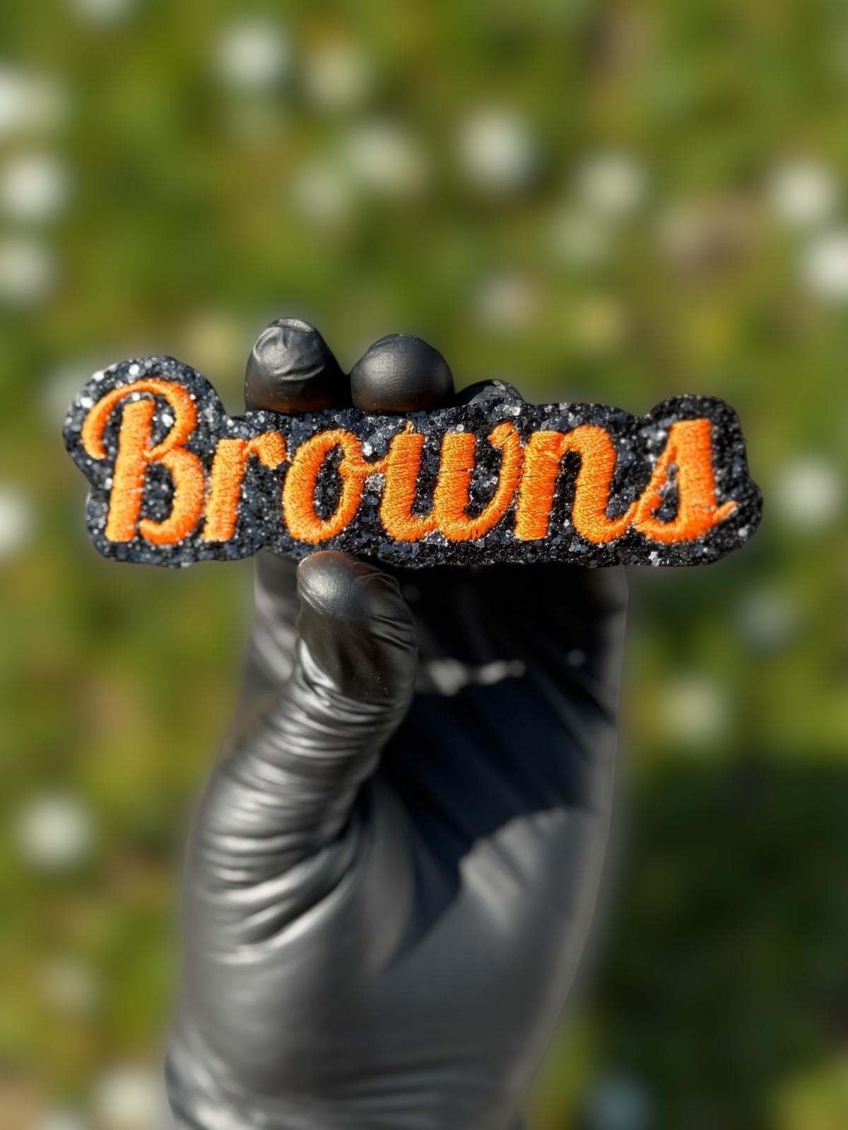 Browns Orange Script Patch