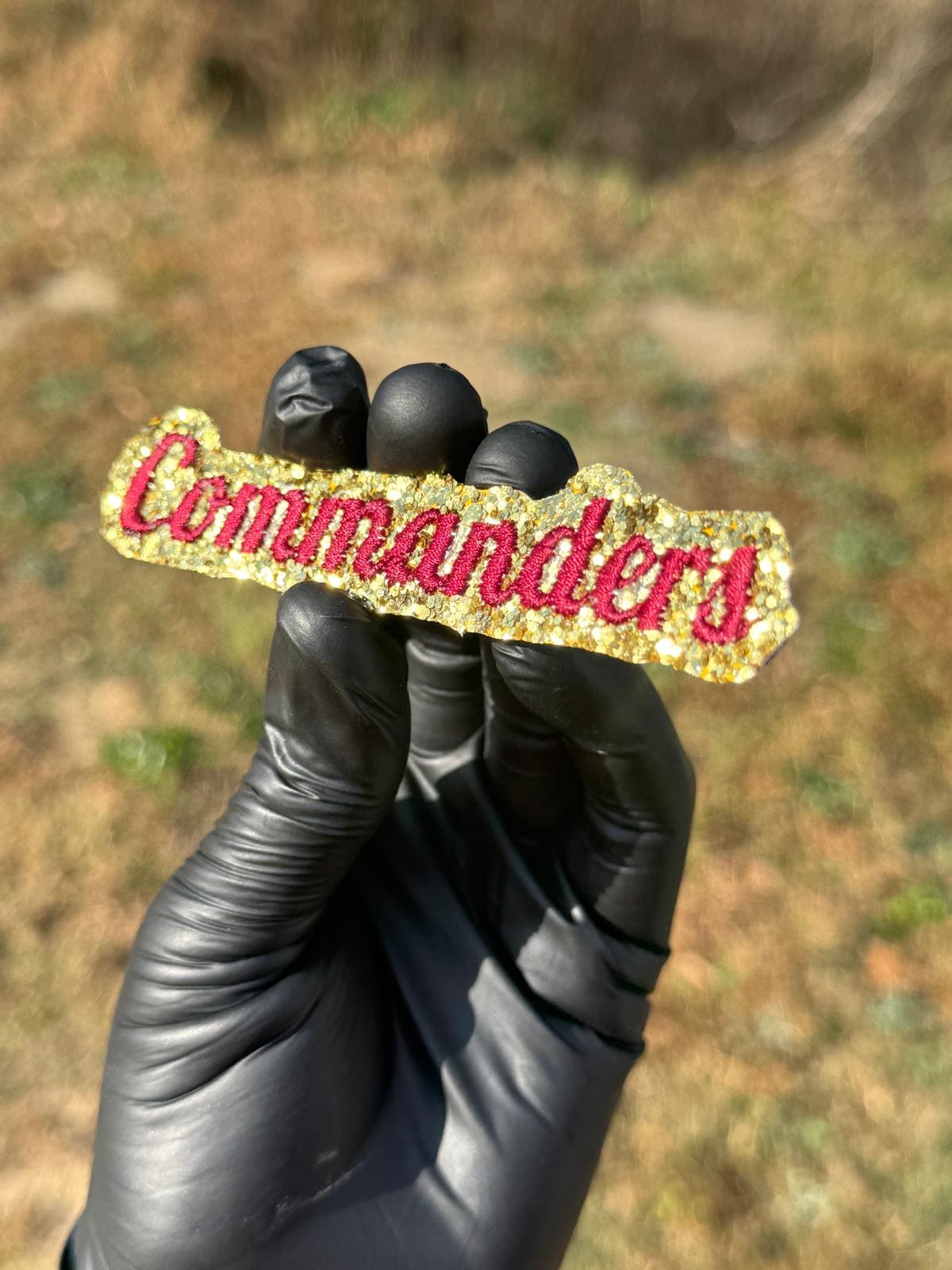 Commanders Glitter Script Patch