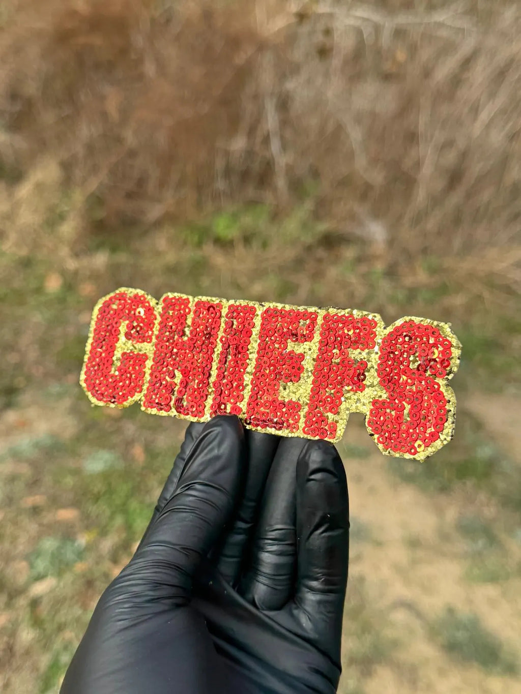 Chiefs Sequin DIY Gameday Patch