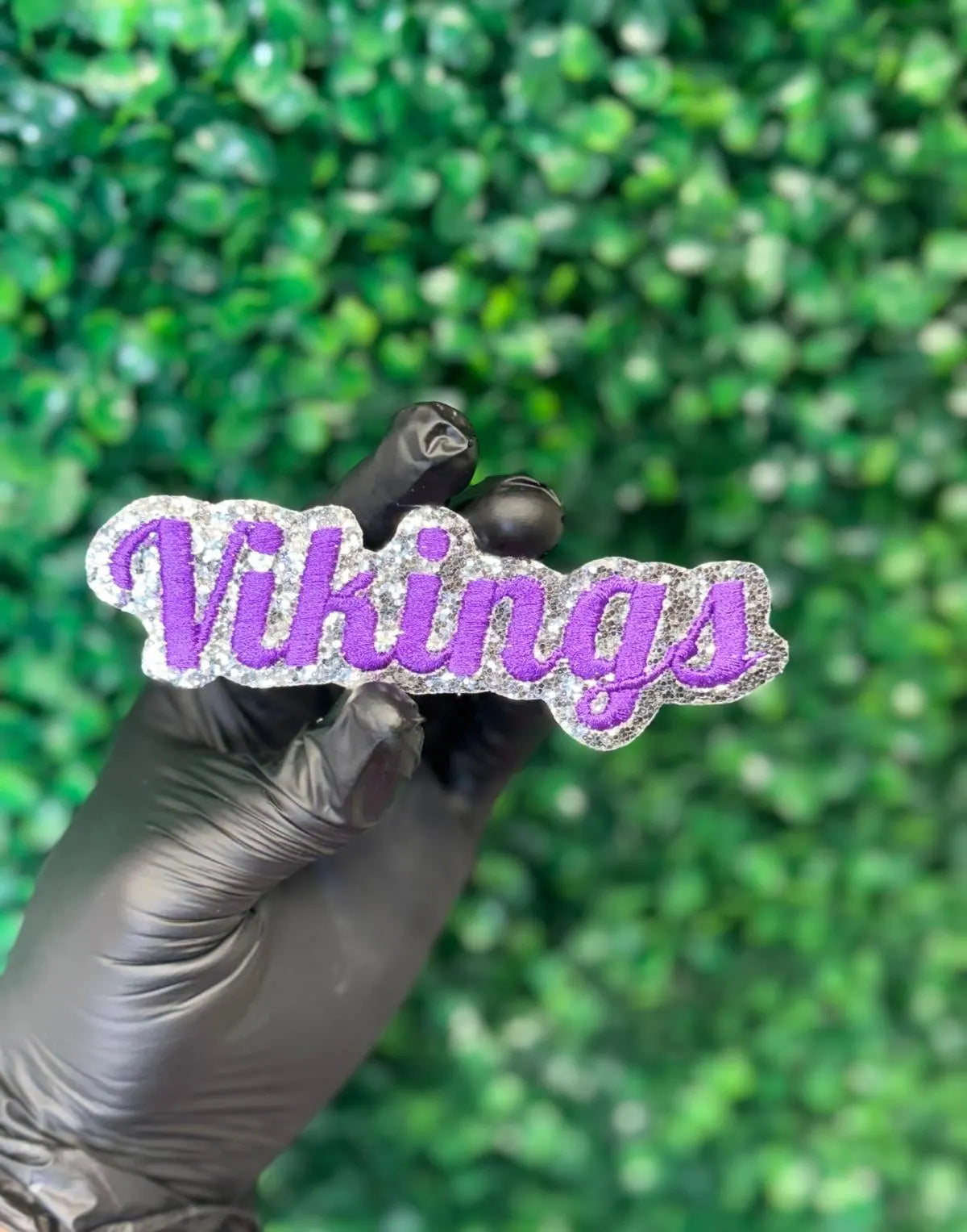 Vikings Glitter DIY Gameday Patch