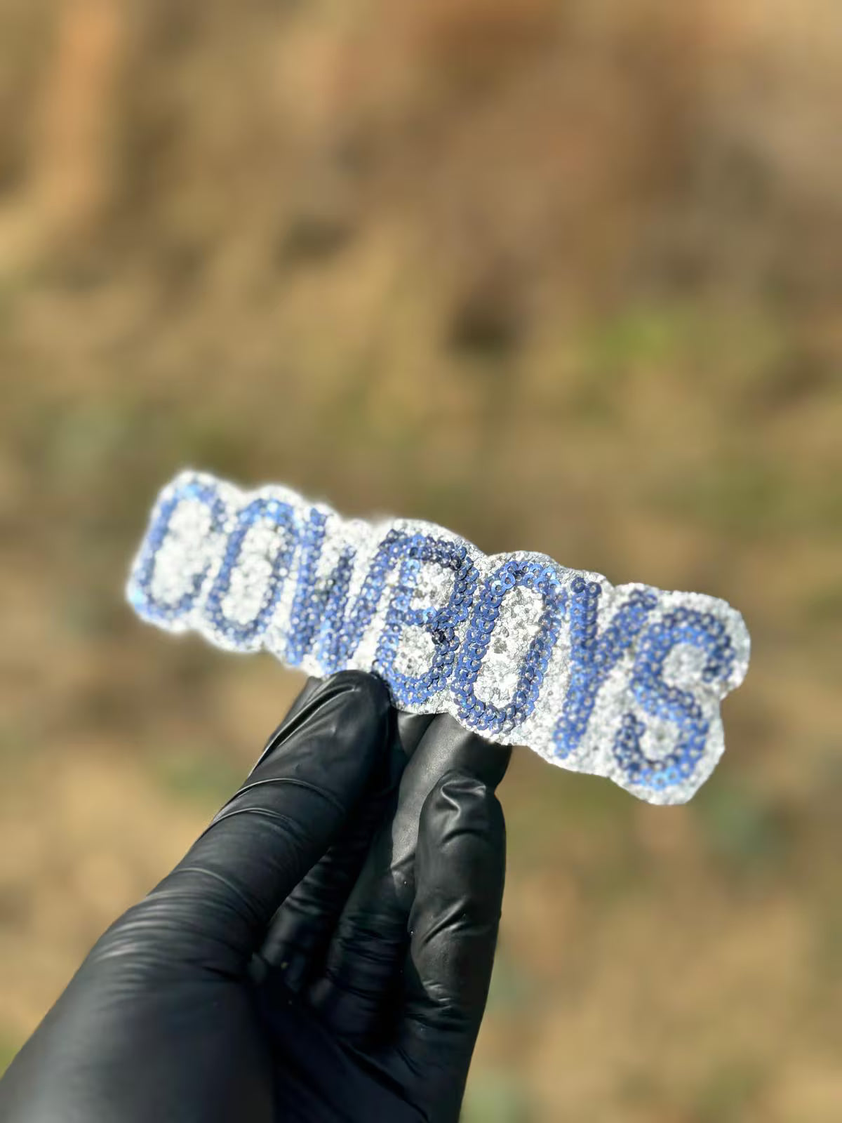 Cowboys Sequin DIY Gameday Patch