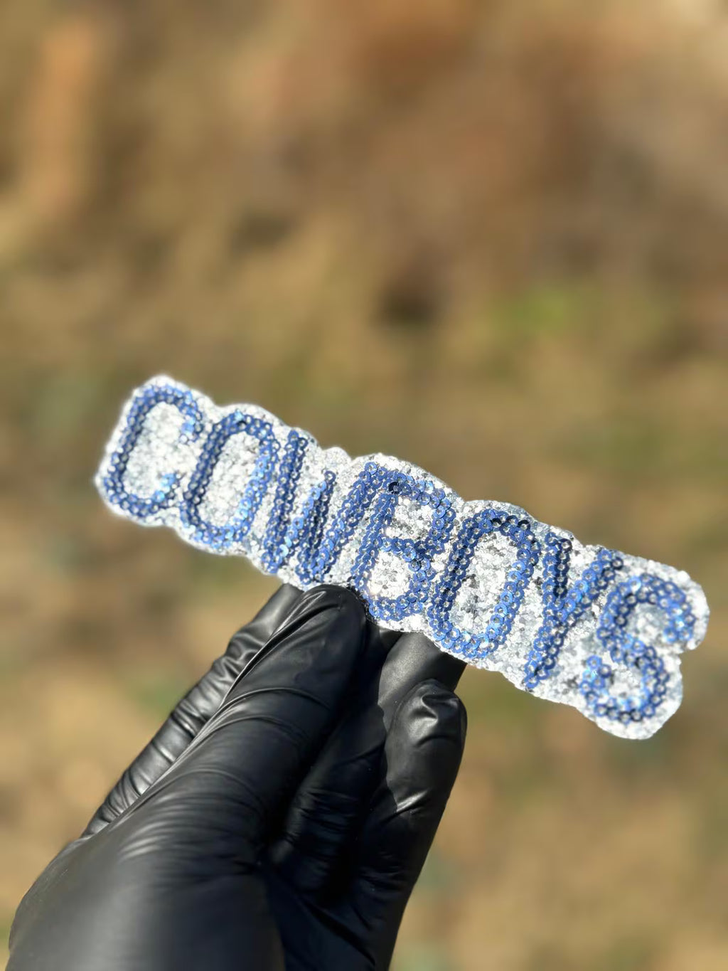 Cowboys Sequin DIY Gameday Patch