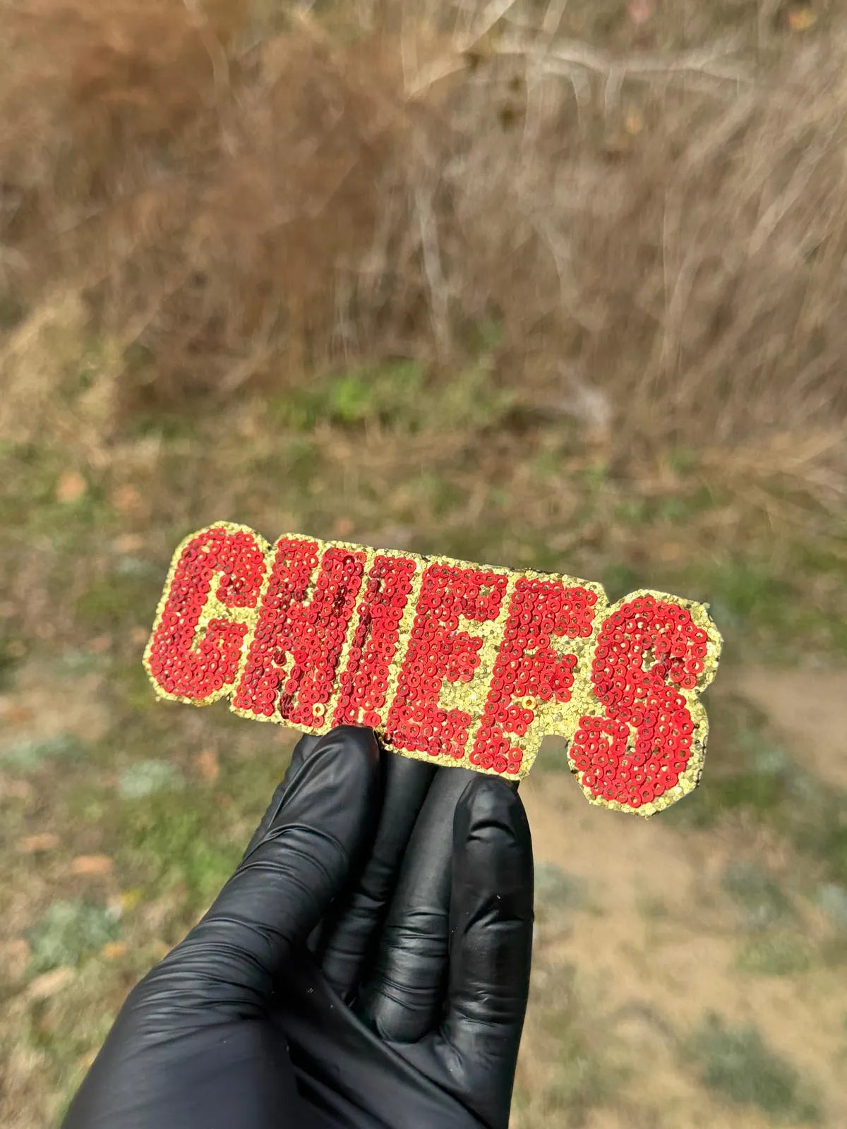 Chiefs Sequin DIY Gameday Patch