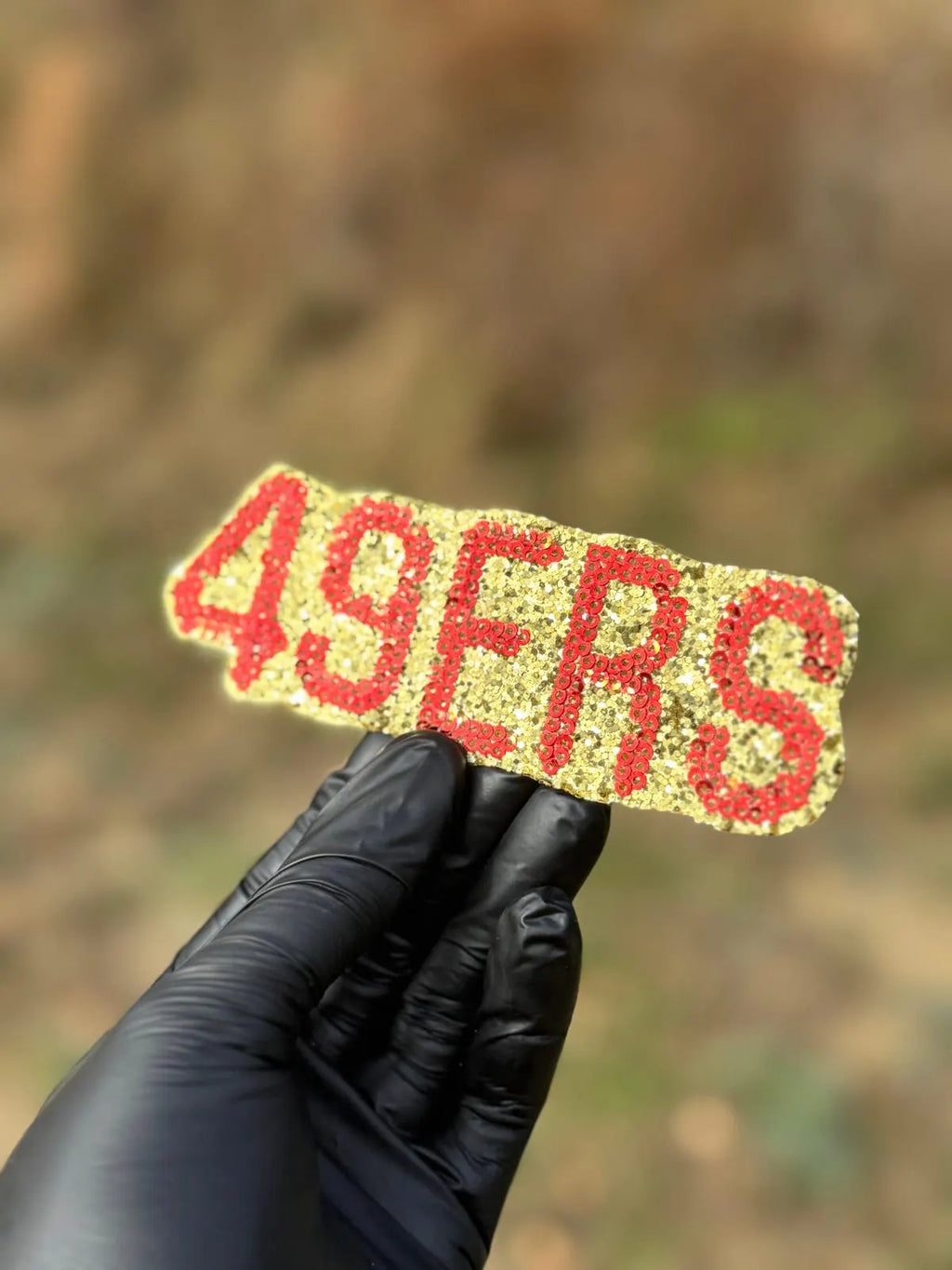 49ERS Sparkle Sequin Patch