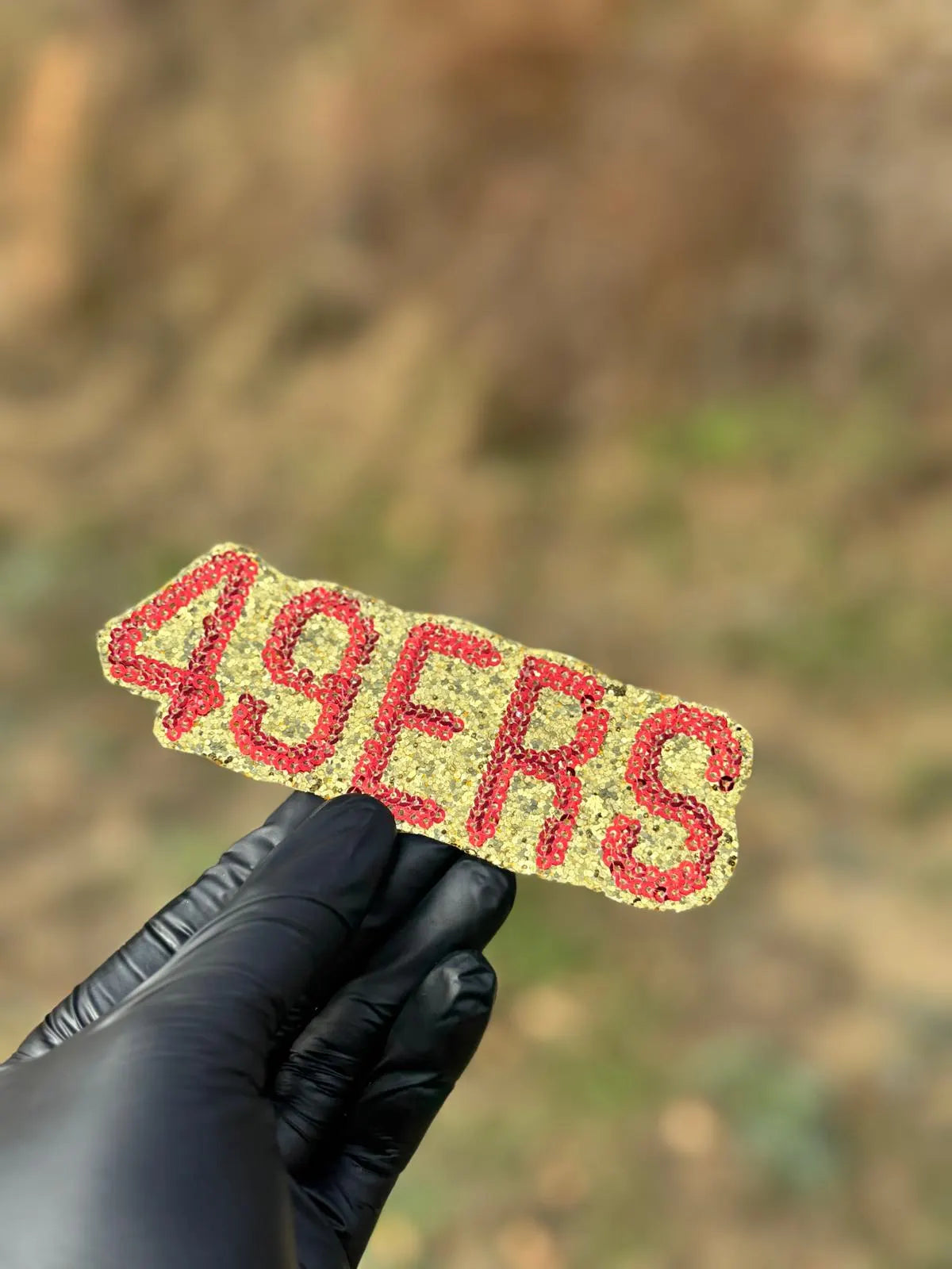 49ERS Sparkle Sequin Patch