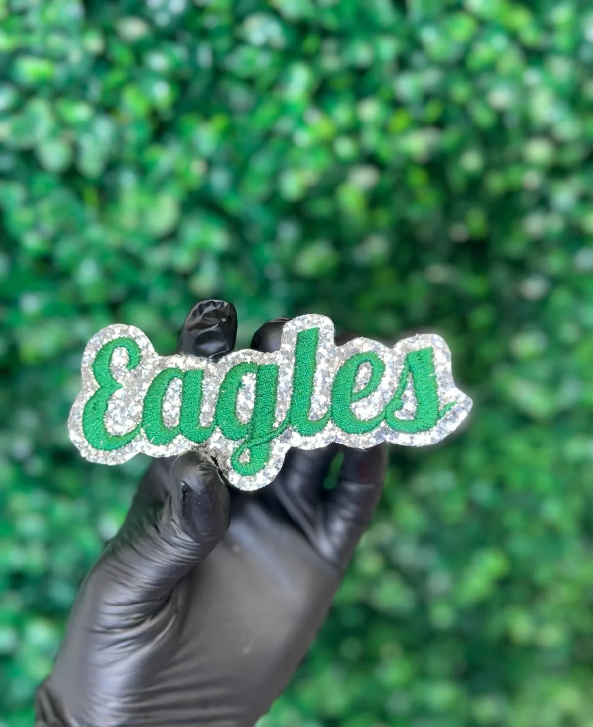 Eagles Glitter Script Patch