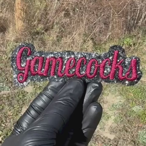 Gamecocks Glitter Script Patch